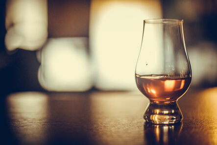 A glass of whisky ready to enjoy!